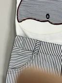 Balina Desenli Çizgili Şortlu Erkek Çocuk Takımı Lacivert thumbnail 5