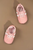 İlk Adım Ayakkabısı Yumuşak Tabanlı Bağcıklı Bebek Ayakkabısı Pudra thumbnail 3