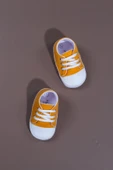 Bağcıklı Unisex Bebek İlk Adım Ayakkabısı Sarı - 1