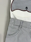 Balina Desenli Çizgili Şortlu Erkek Çocuk Takımı Lacivert thumbnail 6