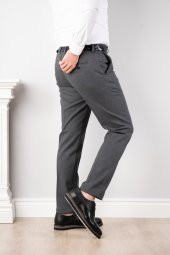 LUCCİO REGULAR FİT KIŞLIK ERKEK GABARDİN PANTOLON - 4