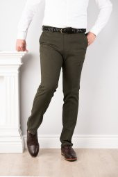 LUCCİO REGULAR FİT KIŞLIK ERKEK GABARDİN PANTOLON - 6