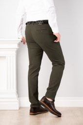 LUCCİO REGULAR FİT KIŞLIK ERKEK GABARDİN PANTOLON - 8