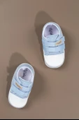 Çift Cırtlı Mavi Kanvas Bebek Spor Ayakkabısı Mavi - 3