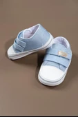 Çift Cırtlı Mavi Kanvas Bebek Spor Ayakkabısı Mavi - 2