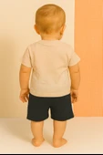 Boy Fil 2'li Erkek Çocuk Şortlu Takım - Lacivert thumbnail 3