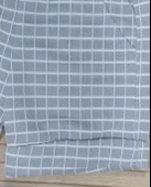 Köpek Baskılı Beyaz Tişört ve Gri Ekoseli Şort Takımı Gri thumbnail 6