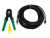 20 Metre Cat6 Ket 6 Iç Ortam Internet Modem Arası Kablo ve Sıkma Pensesi +5 Adet RJ45 Jak Hediye - 1