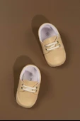 Bej Bağcıklı Deri Görünümlü Erkek Bebek İlk Adım Ayakkabısı Bej thumbnail 2