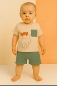 Boy Fil 2'li Erkek Çocuk Şortlu Takım - Yeşil thumbnail 1