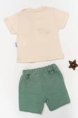 Boy Fil 2'li Erkek Çocuk Şortlu Takım - Yeşil thumbnail 4