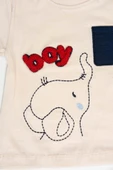 Boy Fil 2'li Erkek Çocuk Şortlu Takım - Lacivert - 3
