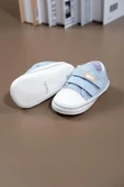 Çift Cırtlı Mavi Kanvas Bebek Spor Ayakkabısı Mavi - 5
