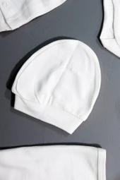 Yeşil Biyeli 7'li  Zıbın Takımı Krem thumbnail 6