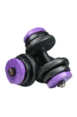 Spor 36 Kg (2x 18kg) Dambıl Seti Mor Siyah - 2