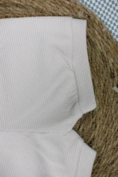 Bisikletli Ayıcık Desenli Polo Yaka Tişört ve Şort Takımı Bej thumbnail 6