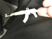 Byr AK-47 Keleş Kolye veya Anahtarlık Beyaz 34063 3D thumbnail 1