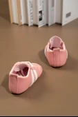 İlk Adım Ayakkabısı Yumuşak Tabanlı Bağcıklı Bebek Ayakkabısı Pudra thumbnail 4