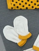 Unisex 5'li Arı Desenli Zıbın Takımı Sarı thumbnail 2