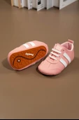 İlk Adım Ayakkabısı Yumuşak Tabanlı Bağcıklı Bebek Ayakkabısı Pudra thumbnail 5