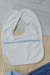 Unisex Ayıcık Desenli 7'li Zıbın Takımı Turkuaz Biyeli Krem thumbnail 8