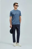 Lufian Thınk Modern Grafik T- Shirt Koyu Mavi 111020240 - 2
