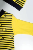 Yıldız Desenli Fenerbahçeli Kanarya Tulum ve Şapka Takımı Sarı Lacivert - 3