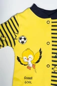 Yıldız Desenli Fenerbahçeli Kanarya Tulum ve Şapka Takımı Sarı Lacivert - 4