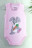 Unisex Tavşanlı Askılı Body Açık Pembe thumbnail 2