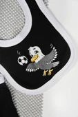 Kartal Baskılı 5'li Yenidoğan Takımı – Siyah Beyaz - 6