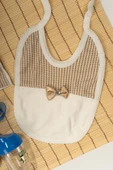 Papyonlu Emzikli 7'li Set Bej - 5
