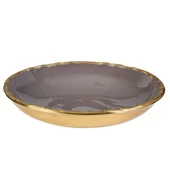 GOLD YUVARLAK TABAK 35*35*8 CM - 2