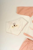 Köpek Nakışlı 5'li Yenidoğan Takımı Pembe - 6