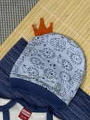 Aslan Baskılı Erkek Bebek 3'lü Body Takım Mavi thumbnail 3