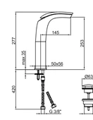 İtalyan Webert-Aria Tek Kollu Şelale Su Akişi Lavabo Bataryasi Krom AI832201015 - 2