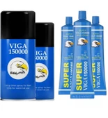 5 KUTU VİGA 150000 GECIKME ETKILI SPREY VE KREM SETİ - 5'Lİ SET PREMİUM KALİTE - 1