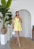 VERO OMUZ BAĞLAMALI ELBİSE - 8