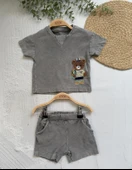 Ayıcık İşlemeli Alt Üst Takım - 10