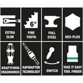 WERA Tool-Check Automotive1 Mini Lokma ve Bits Uç Seti (05200995001) - 5