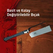 SUIZAN 2400 Dozuki Dovetail Cross-Cut Katlanır Japon Testeresi 24 cm - 11