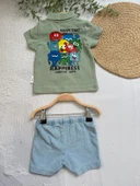 Fırst Have Yazılı Alt Üst Takım, Eglenceli Geometrik Şekilli - 6