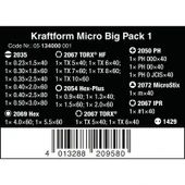 WERA Kraftform Micro Big Pack 25 Parça Mikro Tornavida Takımı - 3