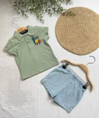 Fırst Have Yazılı Alt Üst Takım, Eglenceli Geometrik Şekilli - 1