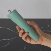 2 Adet Ahşap Ayak 15 Cm Su Yeşili M8 Civatalı Bağlantı Aparatlı Dolap Mobilya Koltuk Kanepe Destek Ayağı Ayakları thumbnail 2
