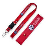 Volkswagen Kırmızı Oto Ayna Askısı & Anahtarlıklı Ayna Ipi / Kırmızı Oto Tampon Dili & Çeki Ipi thumbnail 1