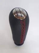 Renault Clio 4 2012 Sonrası Vites Topuzu (SİYAH DERİ KIRMIZI DİKİŞ) thumbnail 2