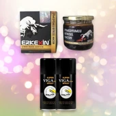 Orjinal Erkexin Ballı Bıtkısel Karışım Macun 43 gr + 2 Kutu Orijinal Super Viga 50000 Erkek Gecikme Etkili Delay Sprey - 1