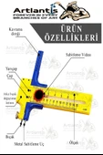 Daire Keser Maket Bıçağı Ayarlanabilir 11 Parça 1 Paket Yüksek Kaliteli PVC Hassas Daire Kesici Kesme Pusula 15cm thumbnail 2