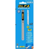 Olfa Maket Bıçağı Dar Otomatik Kilitlemeli Metal Gövde Yedek Bıçaklı SVR-2 - 1