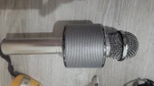 Karaoke Mikrofon Aux Usb Ve Sd Kart Girişli Bluetoothlu siyah şarj kablolu şık tasarım hoparlör ikinci el - 3